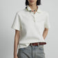 Cotton blend elastic structured polo t-shirt | 3 color