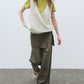 100% wool rolled edge v-neck vest | 4 color