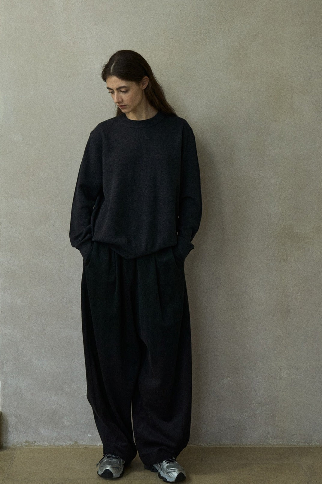 Wool blend classic round neck sweater | 6 color