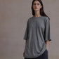 Relaxed-fit back split loose T-shirt | 5 color
