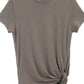 Cotton blend twisted edge T-shirt | 4 color