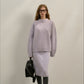 Wool riched openwork knit pattern loose sweater | 4 color