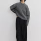 Alpaca wool blended long hair sweater | 6 color