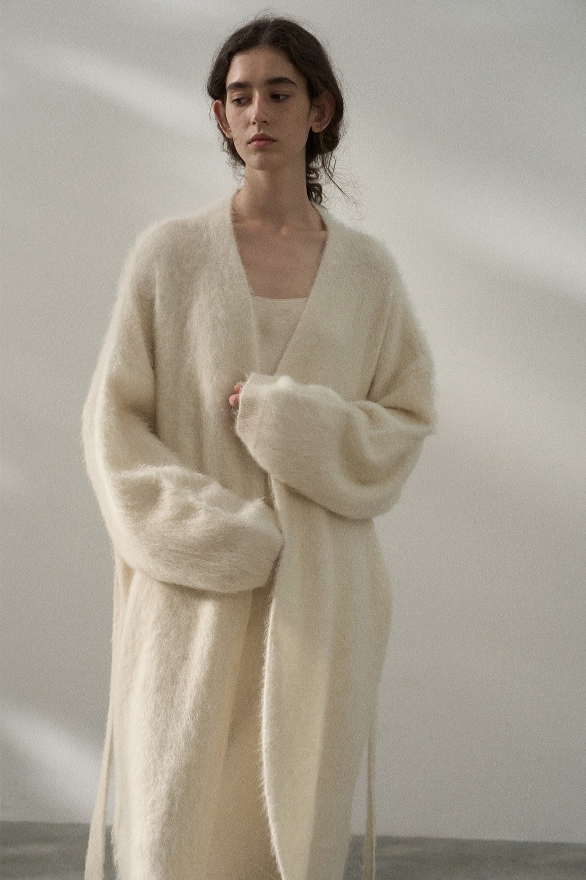 Wool blend Yak soft versatile long cardigan | 3 color