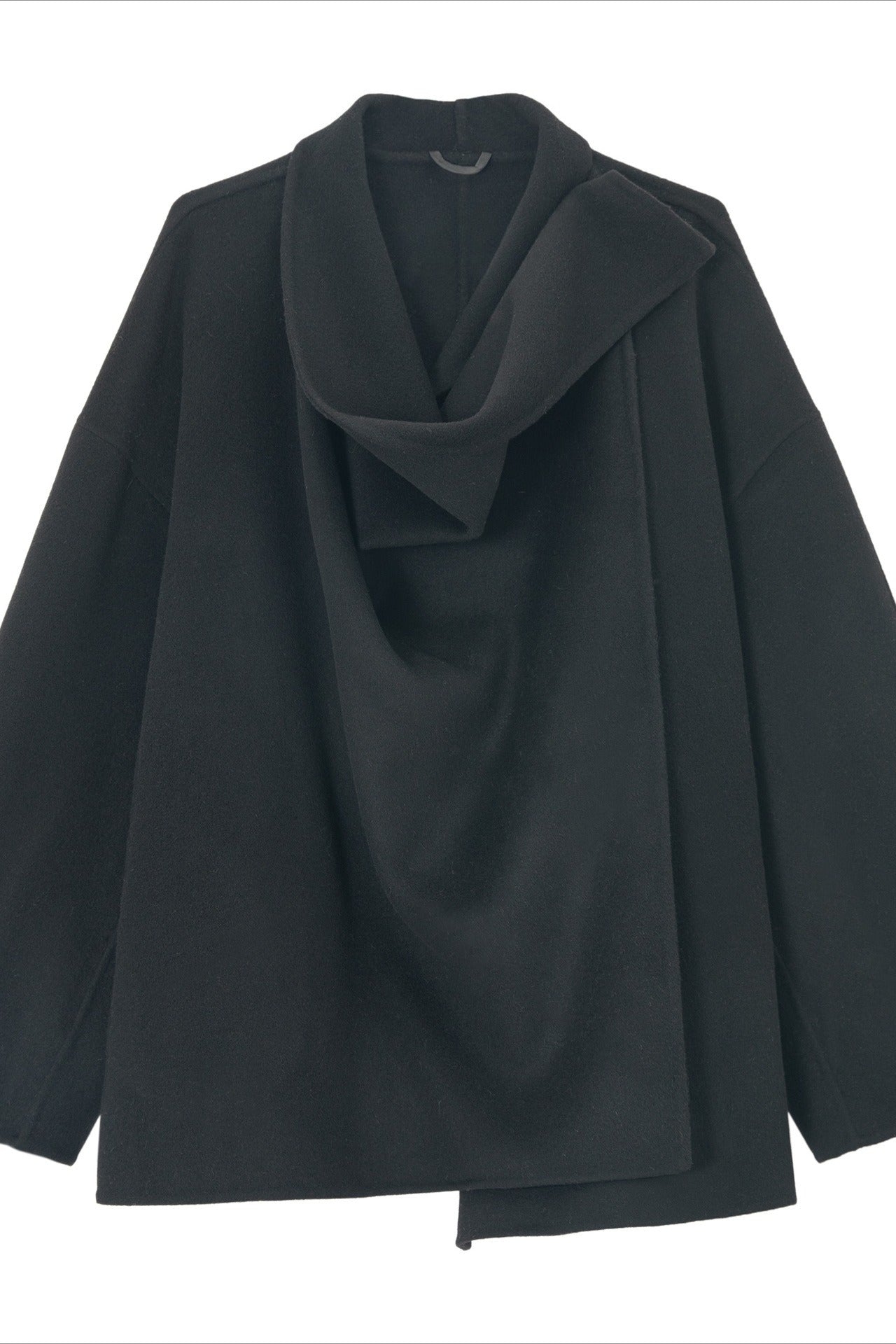 Wool riched loose fit drape collar jacket | 3 color
