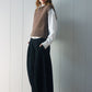 Alpaca blend minimalist cropped vest | 4 color
