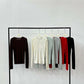 Wool containing slim knitwear | 6 color