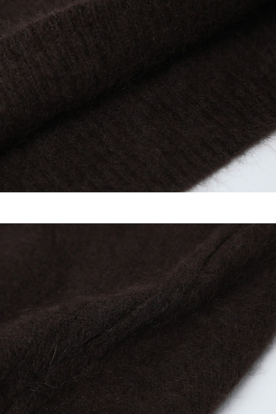 Wool blend long-hair soft V-neck vest | 3 color