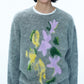 Alpaca blend soft and cozy jacquard sweater | 4 color