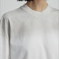 Cotton raw-edge waste style oversized T-shirt | 5 color