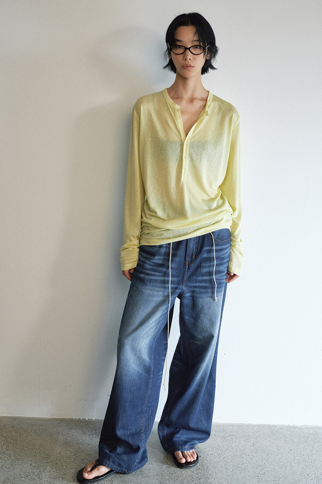 Lyocell blend lightweight loose T-shirt | 5 color