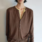 Lyocell blend lightweight loose T-shirt | 5 color