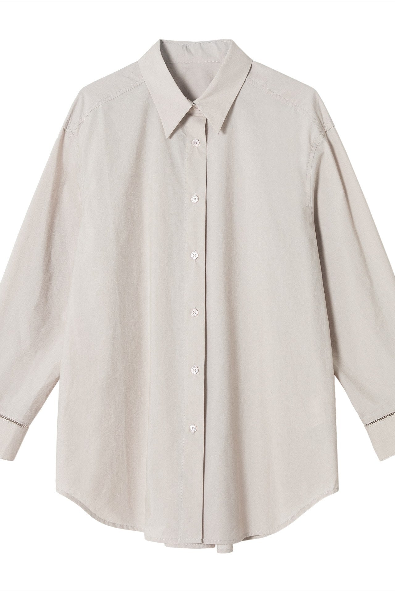 Chemise mi-longue en mélange de coton | 4 couleurs