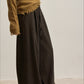 Elastic waistband wide leg straight pants | 3 color