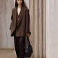 100% wool structured minimalist design jacket | 2 color