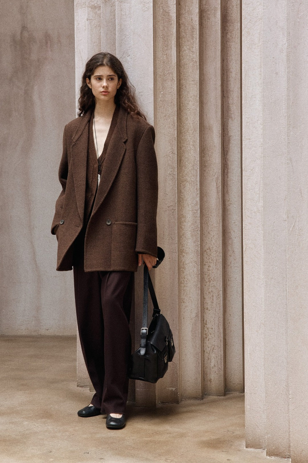 100% wool structured minimalist design jacket | 2 color