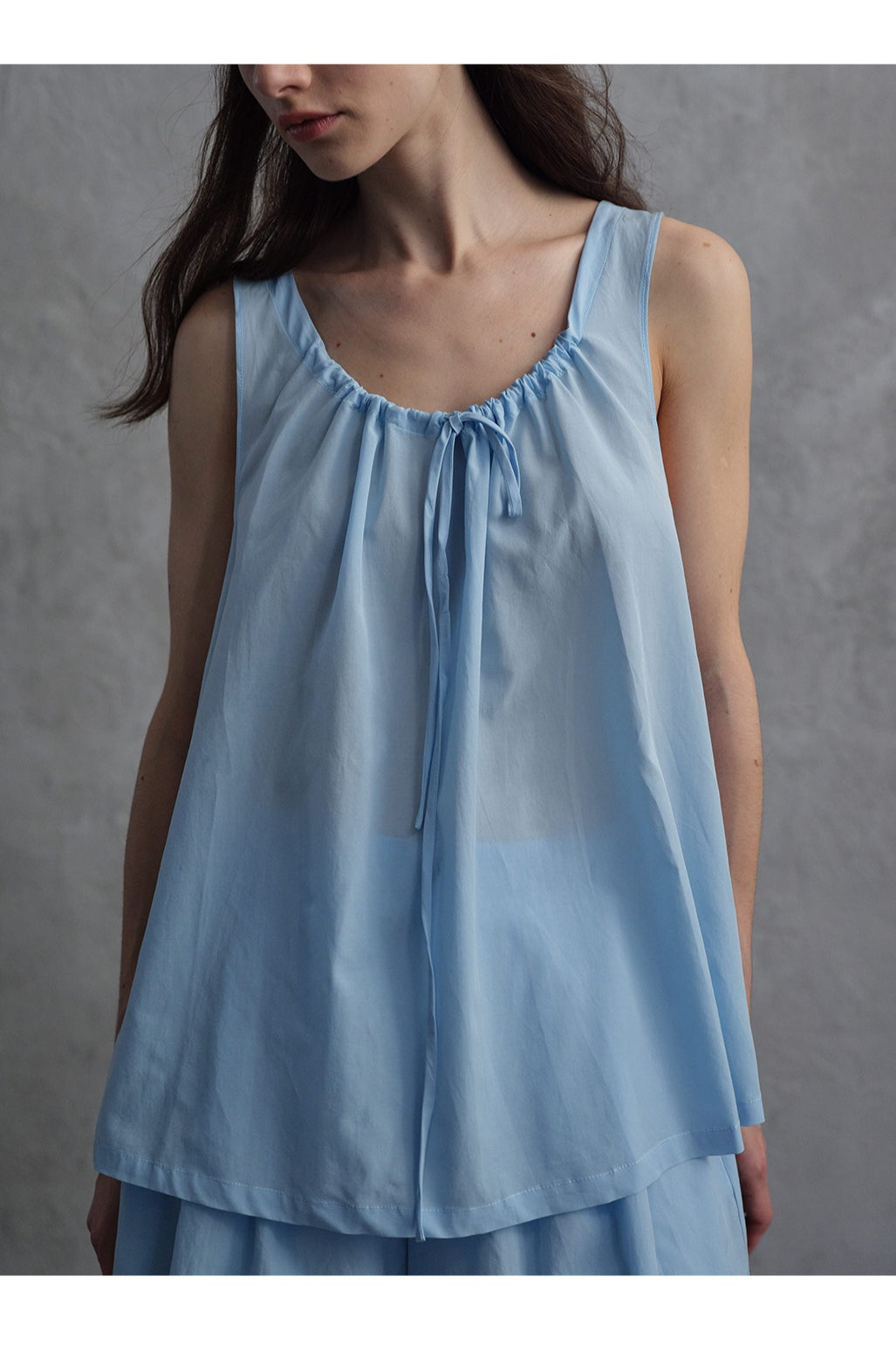 Viscose-cotton blend A-line vest | 4 color