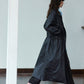 Cotton textured fabric relaxed fit trench coat | 2 color
