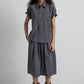 100% cotton laid-back plaid skirt | 2 color