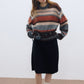 Wool blend loose and soft striped sweater | 3 color
