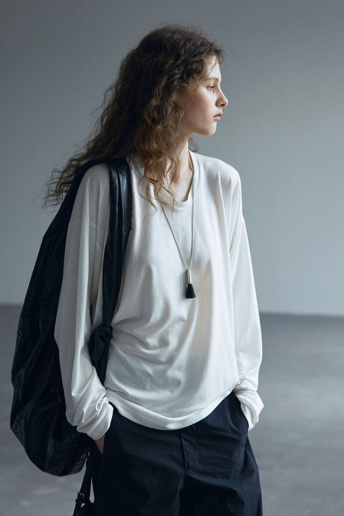 Lyocell blend soft oversized t-shirt | 4 color