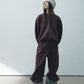 Cotton blend cocoon-shaped cozy fleece lining sweatpants | 3 color