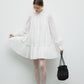 Robe mi-longue plissée en mélange de coton | 4 couleurs