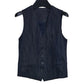 Cotton-Tencel-ramie manimalist denim vest