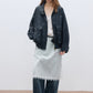 Relaxed-fit soft PU coating jacket | 3 color