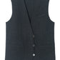 Wool riched shoulder-padded vest | 2 color