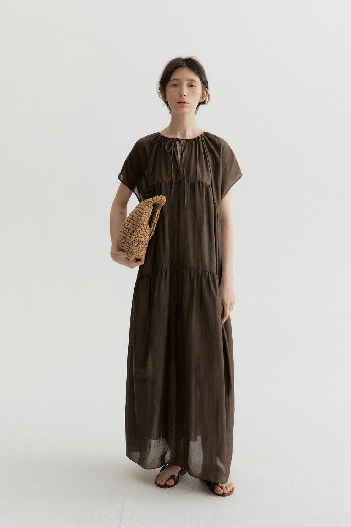 Flowing lightweight fairy two-piece maxi dress | 3 color