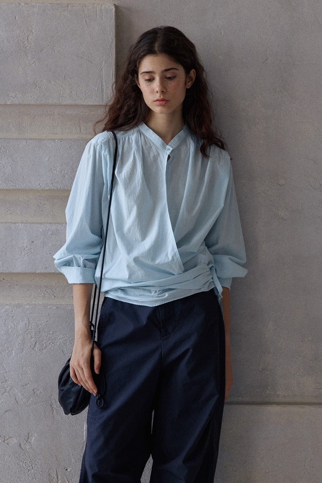 100% cotton wrap style shirt | 3 color