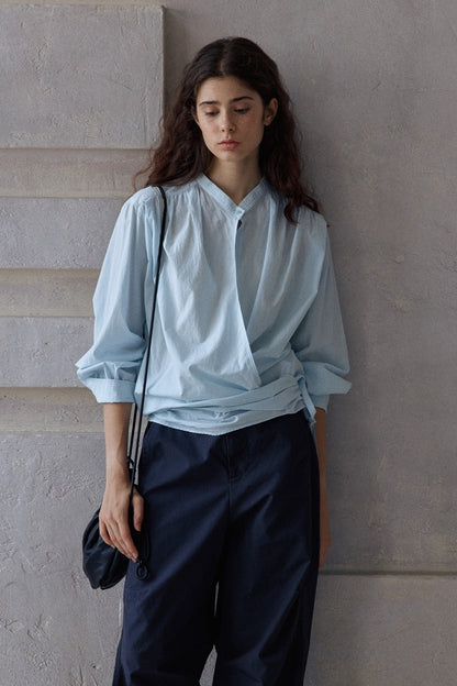 100% cotton wrap style shirt | 3 color
