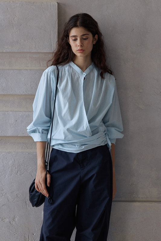 100% cotton wrap style shirt | 3 color