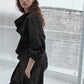100% cotton relaxed-fit cowl neck casual shirt | 3 color