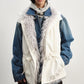 Cozy drawstring waist fleece lining vest | 2 color