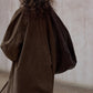 Cotton blend relaxed-fit corduroy coat | 2 color
