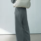 Cotton blend cocoon-shaped cozy fleece lining sweatpants | 3 color