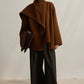 100% wool cape-style multi-way jacket | 4 color