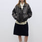 Relaxed-fit soft PU coating jacket | 3 color