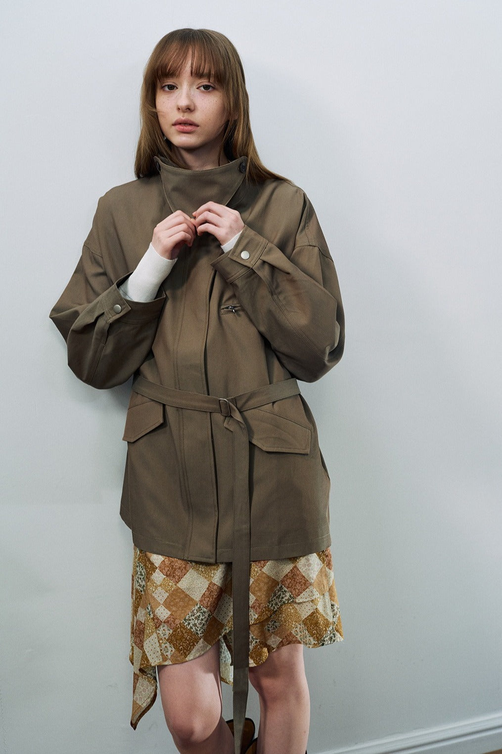 Viscose-cotton utility jacket | 3 color