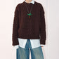 100% wool chunky cable knit sweater | 3 color