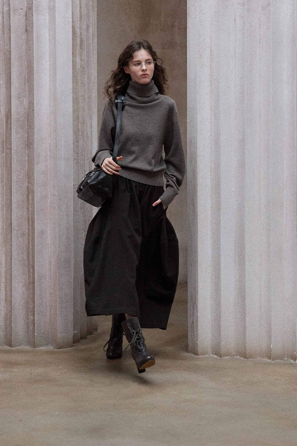 100% wool high neck soft sweater | 3 color