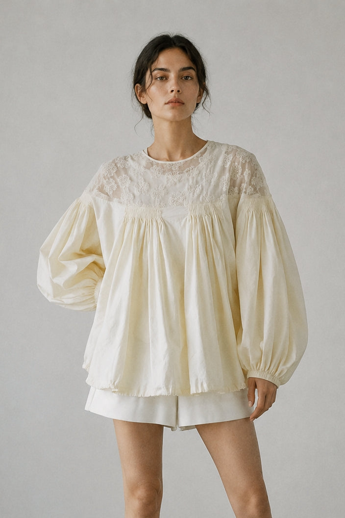 Cozy cotton retro-style shirt