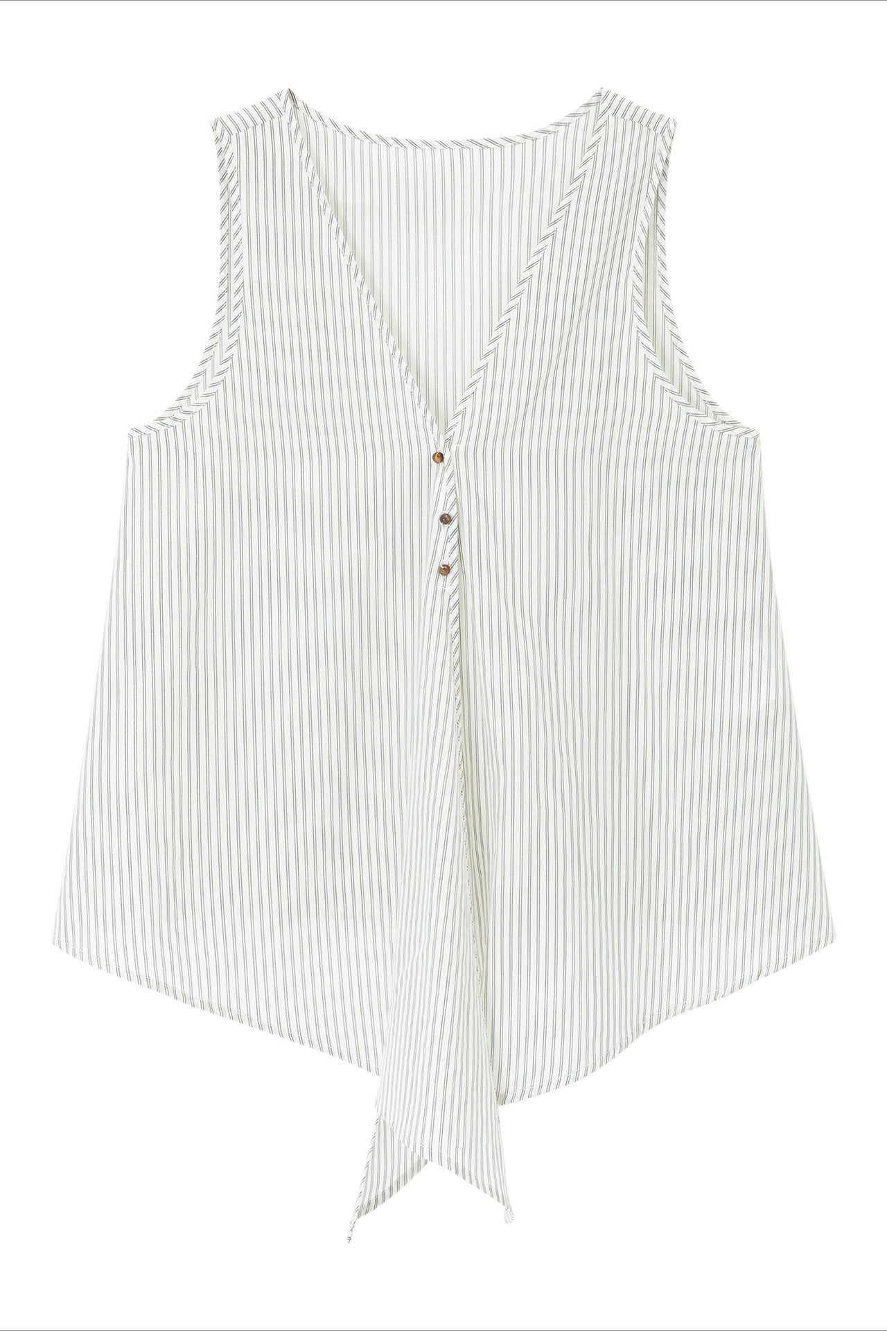Lyocell blend irregular hemline top | 2 color