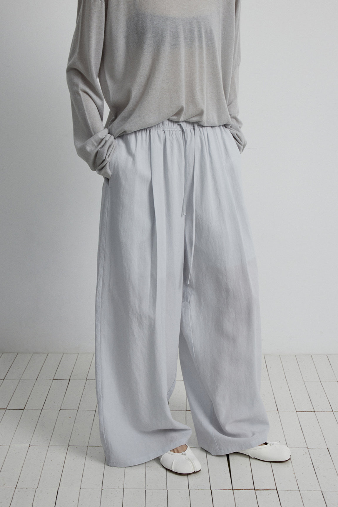 Lyocell casual wide leg pants | 4 color