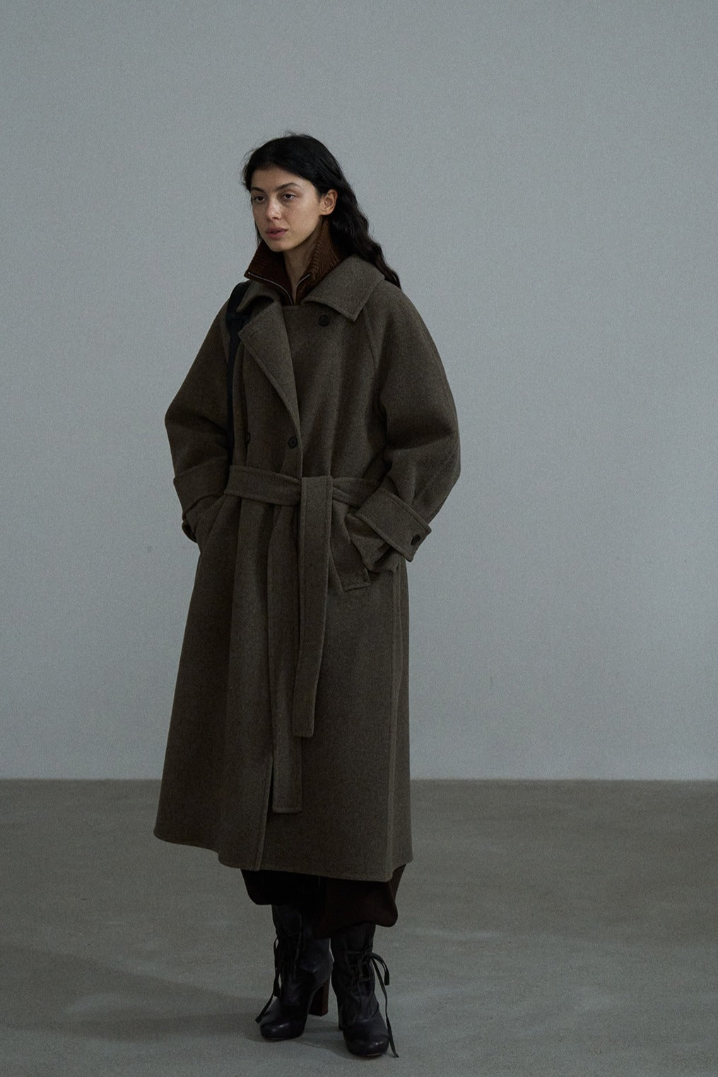 100% wool double-sided fabric classic coat | 2 color