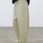 Viscose-cotton curved silhouette casual cleanfit pants | 3 color