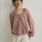 100% cotton semi-sheer blouse | 4 color