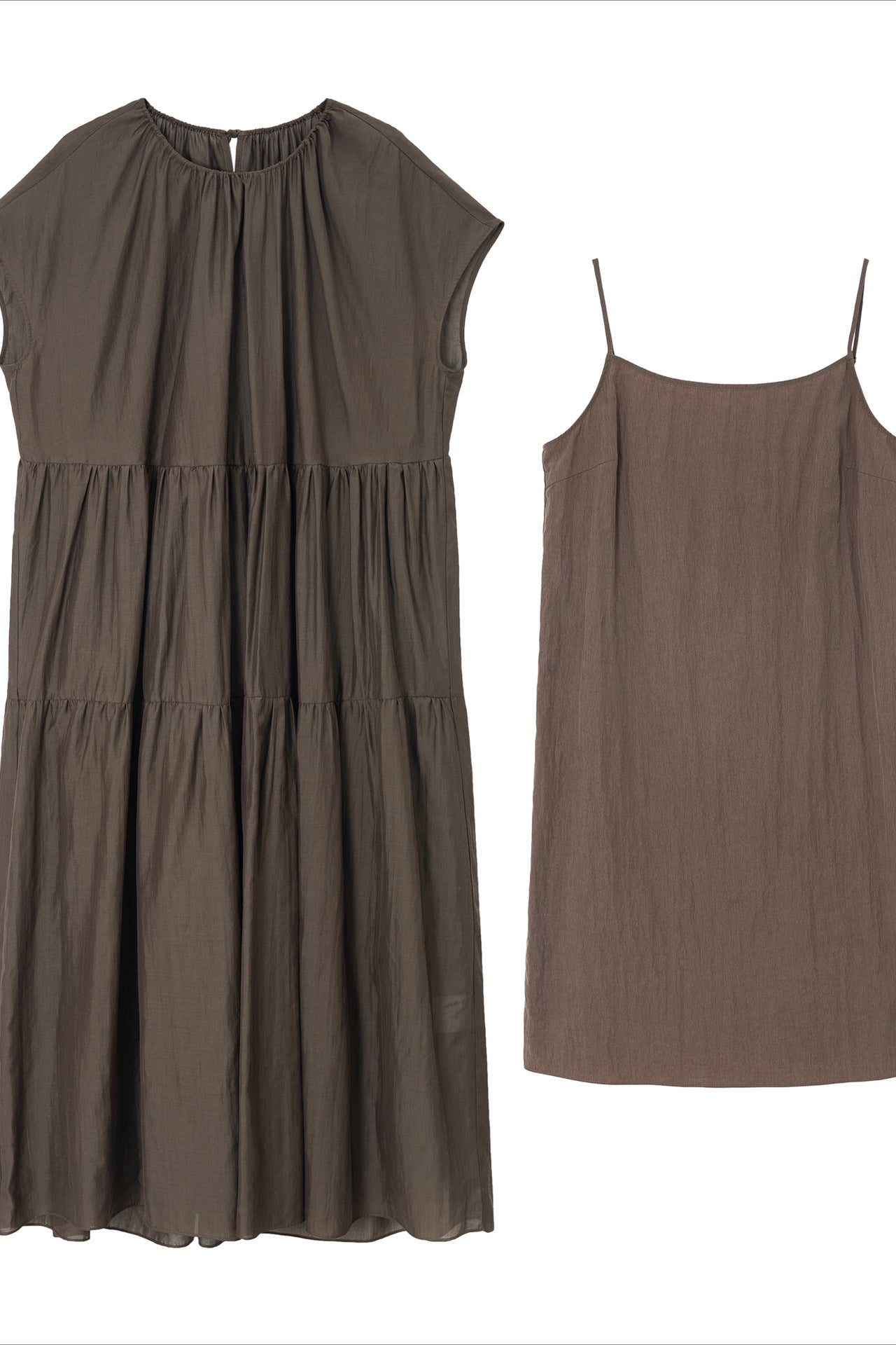 Flowing lightweight fairy two-piece maxi dress | 3 color